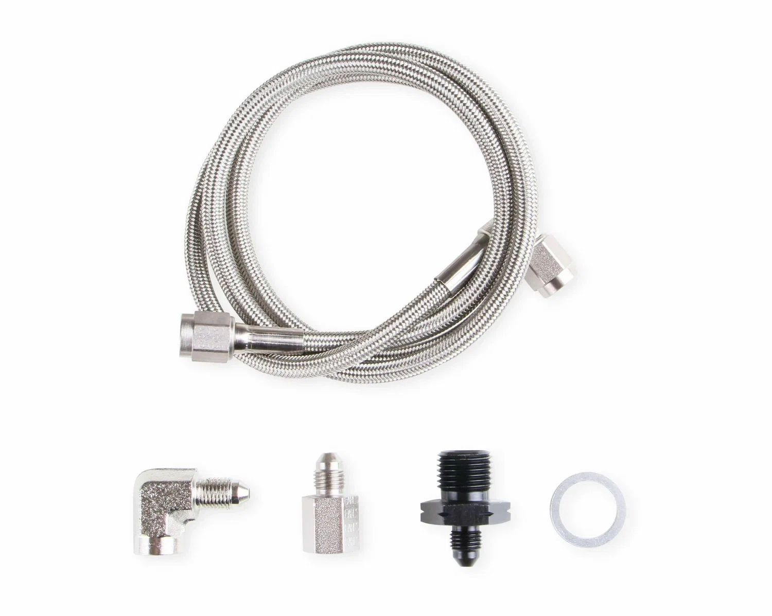 Earls Oil Pressure Gauge Installation Kit - GM LS w_ 36 Long Hose - LS0032ERL